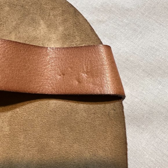 Target’s Merona Flat Sling Back Sandals Beige with Neon Orange Straps Si… - Picture 9 of 10